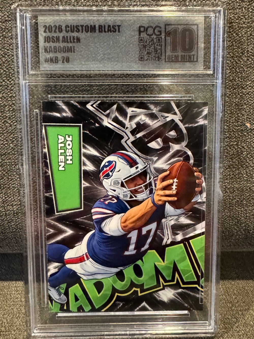 Josh Allen - Custom Blast Kaboom! #KB-20 PCG 10 Gem Mint